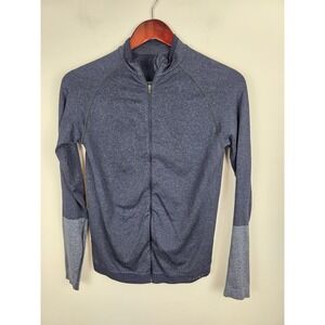 Falke Ergonomic Sport System Women's Zip Up Top Size Small Blue Activewear